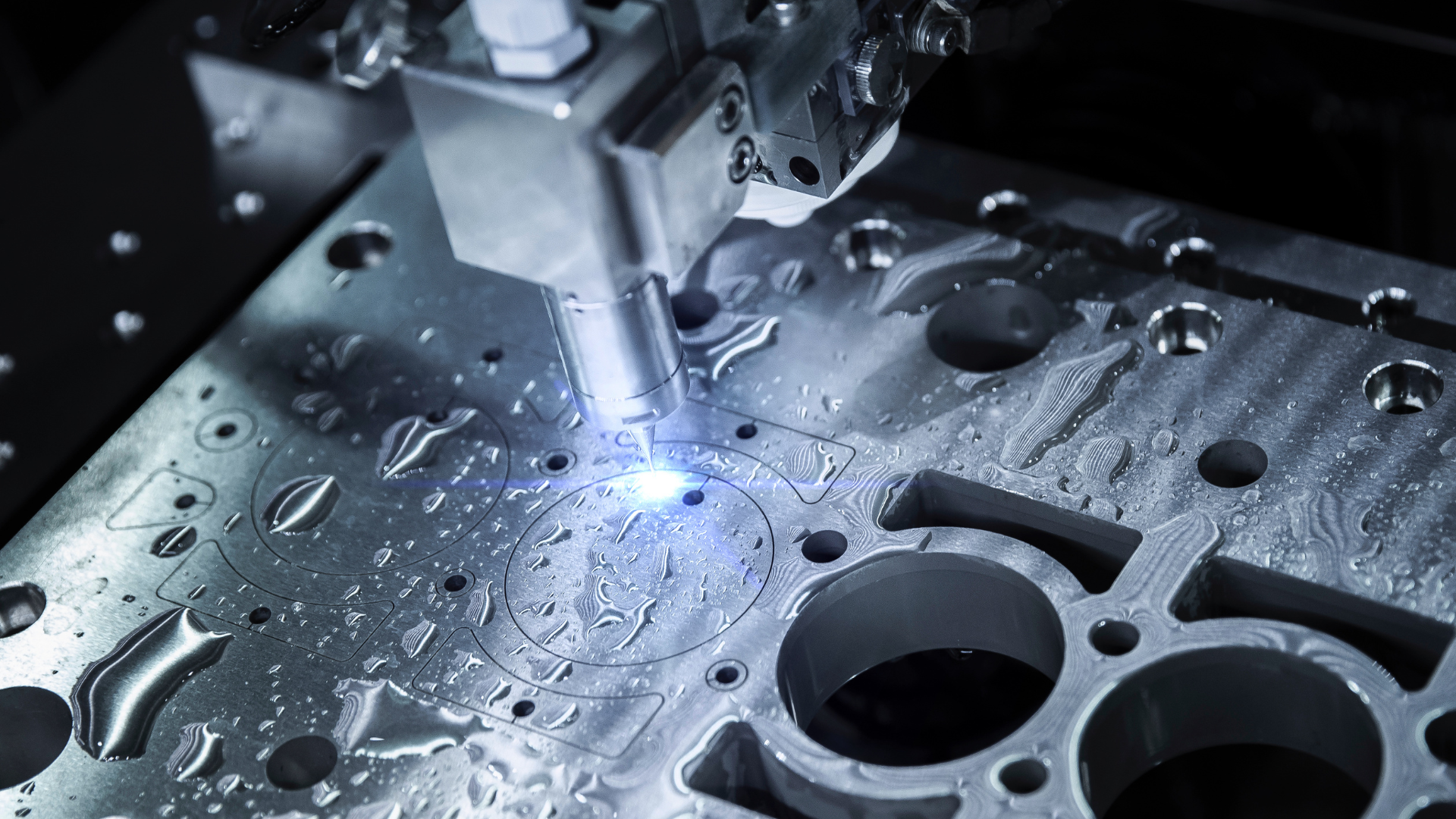 State-of-the-art CNC machines in a clean manufacturing facility